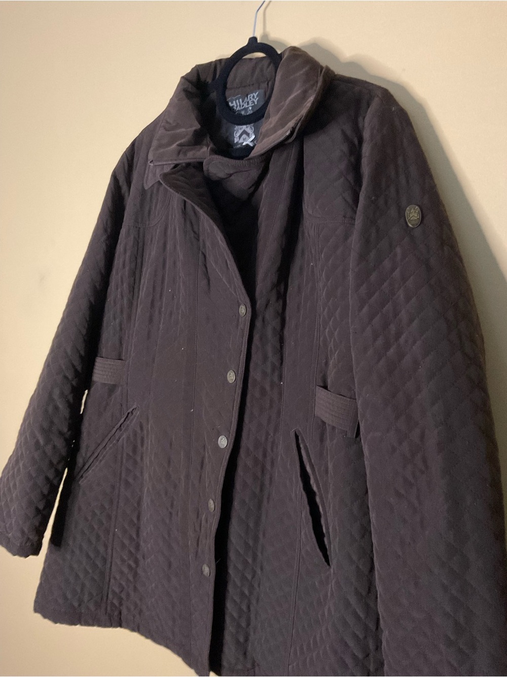 Hilary Radley Quilted Brown Puffer Jacket - Picture 2 of 8